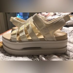 Nike , platform sandals , size 8